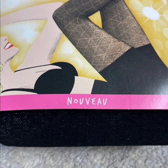 New Spanx Star Power Center Stage Patterned Shaping Tights Nouveau Black Sz D - Picture 4 of 7
